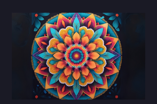 Backdrop Wall Art - Mandala's 1 - 4 - Image 2