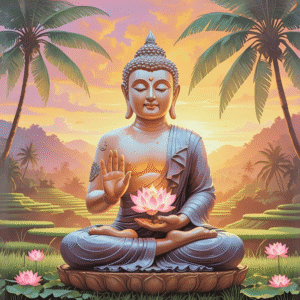 Backdrop Wall Art - Buddha 1 - 2