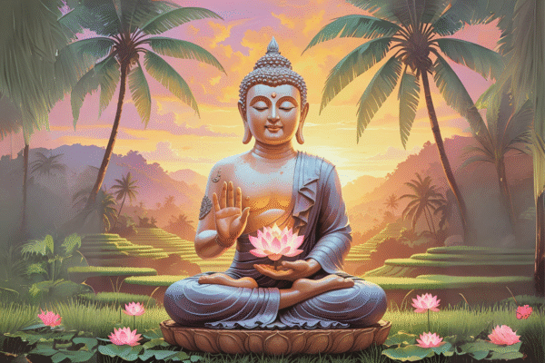 Backdrop Wall Art - Buddha 1 - 2